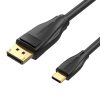 USB-C-DisplayPort 8K HD 1,5 m-es szellőző kábel CGYBG (fekete)