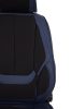 Hyundai I10  Nemesis Bőr/Szövet Méretezett Üléshuzat -Kék/Fekete- 2Db Első Ülésre