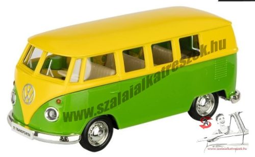 Makett Busz Volkswagen Sambbus Sárga-Zöld