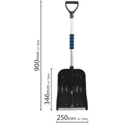 Hólapát műanyag fejjel, teleszkópos nyéllel 250 mm