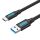 Szellőztetés COZBH USB 3.0 – USB-C kábel (2 m, fekete)