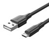 Szellőztetés CTIBD USB 2.0 (dugasz) - Micro-B (dugasz) kábel (2 A, 0,5 m, fekete)
