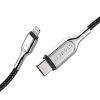 Cygnett Armored 30W USB-C-Lightning kábel 2m (fekete)