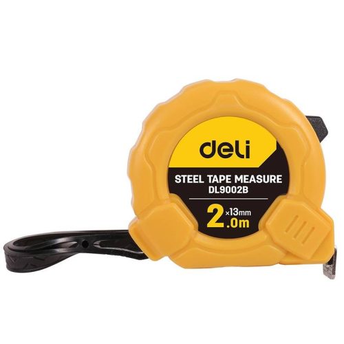 Deli Tools EDL9002B mérőszalag, 2m / 13mm (sárga)