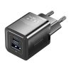 Wall charger, Vention, FEQB0-EU,  USB-C, USB- A, 30W/30W, GaN (black)