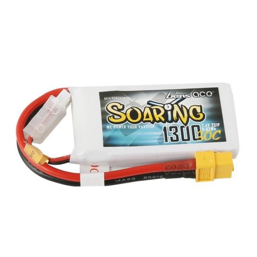 Gens Ace Soaring 1300mAh 7.4V 30C 2S1P XT60 akkumulátor