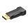Adapter HDMI szellőző aljzatú HDMI-dugaszos kijelzőport (fekete)