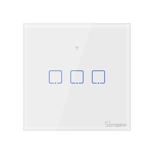 Sonoff Érintőképernyős kapcsoló WiFi + RF 433 T1 EU TX (3 csatornás)