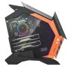 Számítógépház Darkflash K1 (fekete&narancssárga)
