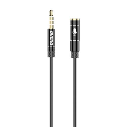 AUX jack 3,5 mm-es audio bővítő Dudao L11S, 1 m (fekete)