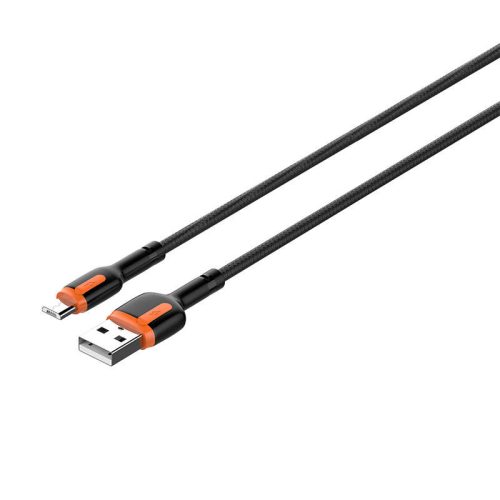 LDNIO LS532 USB - Micro USB 2m kábel (szürke-narancssárga)