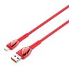 LDNIO LS661 USB - Micro USB 1m, 30W  kábel (piros)