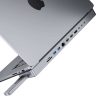 Dokkolóállomás / USB-C hub MacBook Pro 13" / 14" INVZI MagHub 12w2-hez SSD zsebbel (szürke)