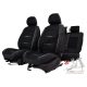 Nissan Leaf  Bőr/Szövet Méretezett Üléshuzat -Fekete- Komplett Garnitúra