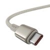 USB-C – USB-C Baseus Tungsten Gold kábel, 100 W, 1 m (arany)