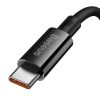 Baseus Superior 100 W USB-USB-C kábel 1 m (fekete)
