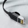 Baseus Cat 6 UTP Ethernet RJ45 kábel lapos 5 m fekete