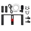 Dual Handle Puluz Vlog kit with LED lamp and microphone for Smartphone PKT3028