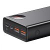 Powerbank Baseus Adaman Metal 20000mAh, PD, QC 3.0, 65W, 2xUSB + USB-C + micro USB, (fekete)