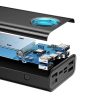 Baseus Amblight Powerbank 30000mAh, 4xUSB, USB-C, 65W (fekete)