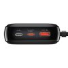 Powerbank Baseus Qpow Lightning kábellel, USB-C, USB, 20000mAh, 20W (fekete)