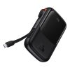 Powerbank Baseus Qpow PRO with cable, 10000mAh, 22.5W (fekete)