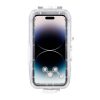 Puluz műanyag vízálló tok iPhone 14 Plus/Pro Max/13 Pro Max/12 Pro Max/11 Pro Max telefonhoz (fehér).