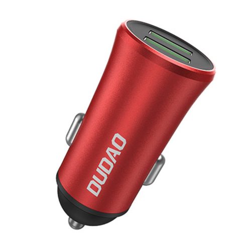 Dudao R6S 3.4A autós töltő 2x USB-vel (piros)