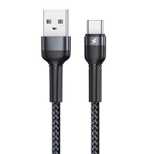 Remax Jany Alloy USB-C kábel, 1 m, 2,4 A (fekete)