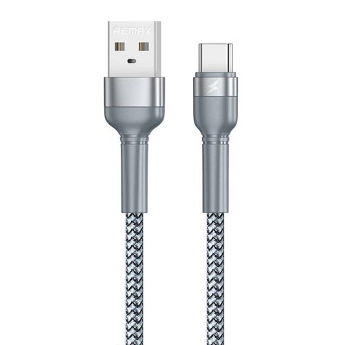 Remax Jany Alloy USB-C kábel, 1 m, 2,4 A (ezüst)