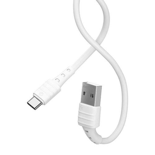 USB-C Remax Zeron kábel, 1 m, 2,4 A (fehér)