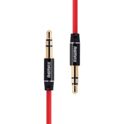 Remax RL-L100 1 m-es mini jack 3,5 mm-es AUX kábel (piros)