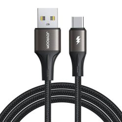   Kábel Light-Speed ​​USB-USB-C SA25-AC3 / 3A / 1,2 m (fekete)