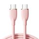 Színes kábel 100 W USB C USB C SA29-CC5 / 100 W / 1,2 m (rózsaszín)