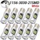 12/24V Canbus 10Db-Os Smd-1156-3030-21Smd Fehér