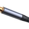 Joyroom SY-A08 AUX kábel 3,5 mm-es mini jack-től 3,5 mm-es mini jack-ig, fonott, 1,2 m (fekete)