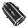 Choetech TC0006 1x USB-A, 1x USB-C 30W PD 3.0 autós töltő (fekete).