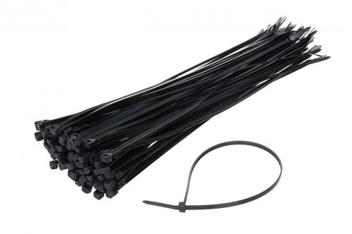 Fekete Kábelkötegelő 2,5X100Mm - 100 Db
