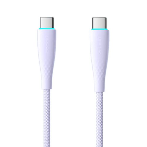 USB-C-USB-C kábel Toocki TXCTT1-BMH01-P, 1m, PD, FC 100W (lila)