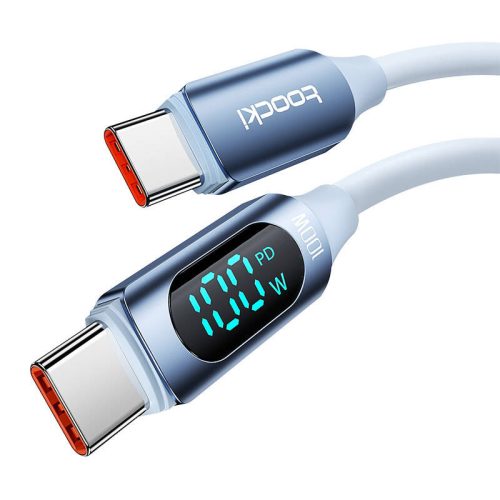 USB-C kábel USB-C Toocki TXCTT1-XX04-B2, 2m, FC 100W (kék)