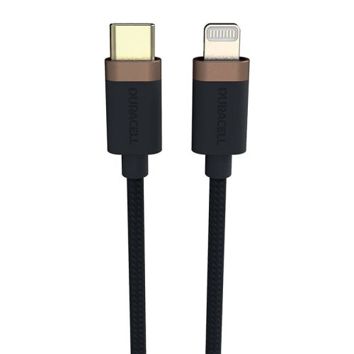 Duracell USB-C-Lightning kábel 1 m (fekete)