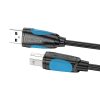 USB-A 2.0 – USB-B nyomtatókábel Szellőzőnyílás VAS-A16-B300 3 m (fekete)