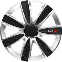 13" Gtx Carbon Black & Silver 13-As Dísztárcsa Garnitúra