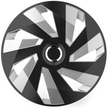 Dísztárcsa 13" Vector Ring Chrome Black & Silver (4 Darabos Garnitúra)