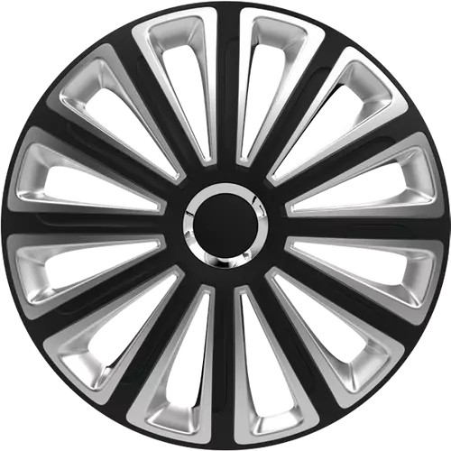 Versaco Dísztárcsa Garnitúra 15" Trend Ring Chrome Black & Silver