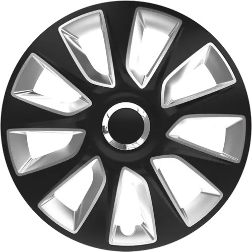 Versaco Stratos Ring Chrome Black & Silver 13-As Dísztárcsa Garnitúra