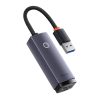 Baseus Lite Series USB–RJ45 hálózati adapter, 1000 Mbps (szürke)