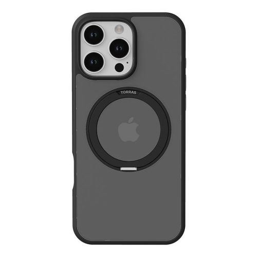 Torras Ostand tok iPhone 16 Pro-hoz (fekete)