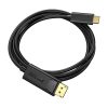 USB-C to Display Port cable Choetech XCP-1801BK, unidirectional, 4K, 1.8m (black)