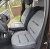 Ford Mondeo Iii Neptunus  Bőr/Szövet Méretezett Üléshuzat -Szürke- Komplett Garnitúra